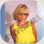 Sylvie Vartan Galerie Fan Art Sylvissima, Robe Real 1963 mousseline jaune, vignette