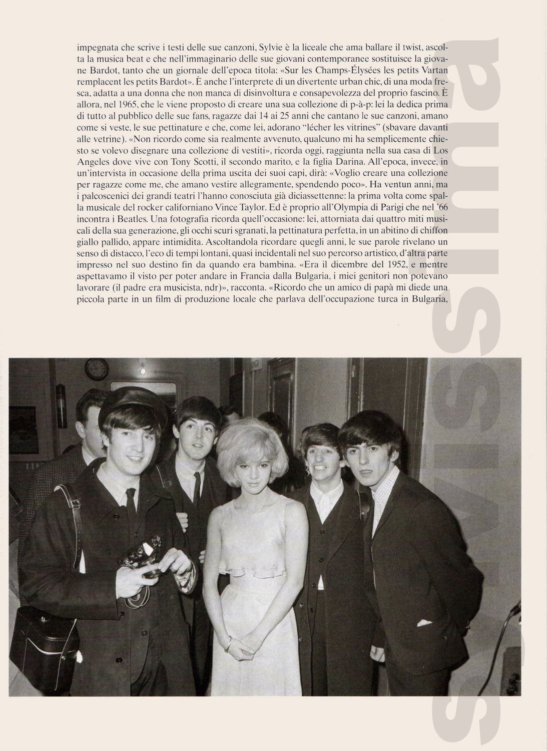 Article Sylvie Vartan A style  of her own Vogue Italia Octobre 2004 page 3