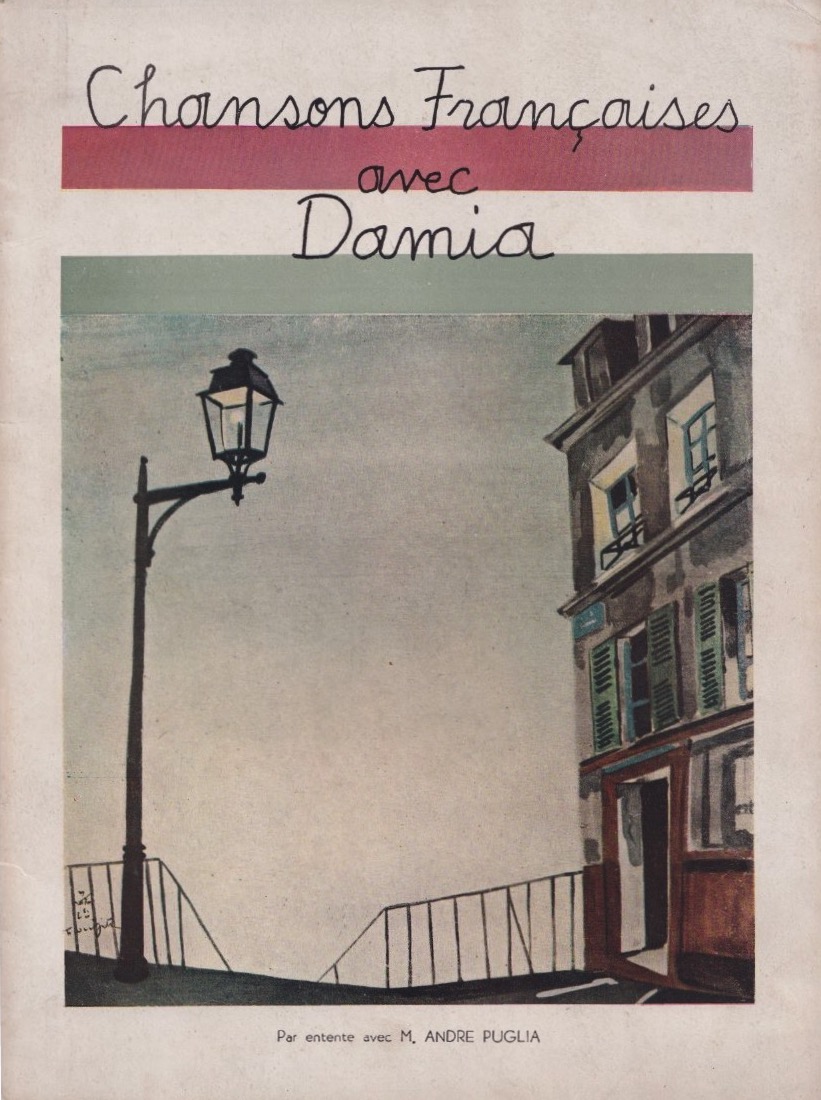 Damia programme récital au Japon 1953