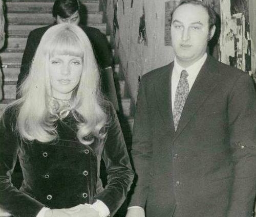 Sylvie Vartan et Marcello Di Falco au Piper Club de Rome, 1969