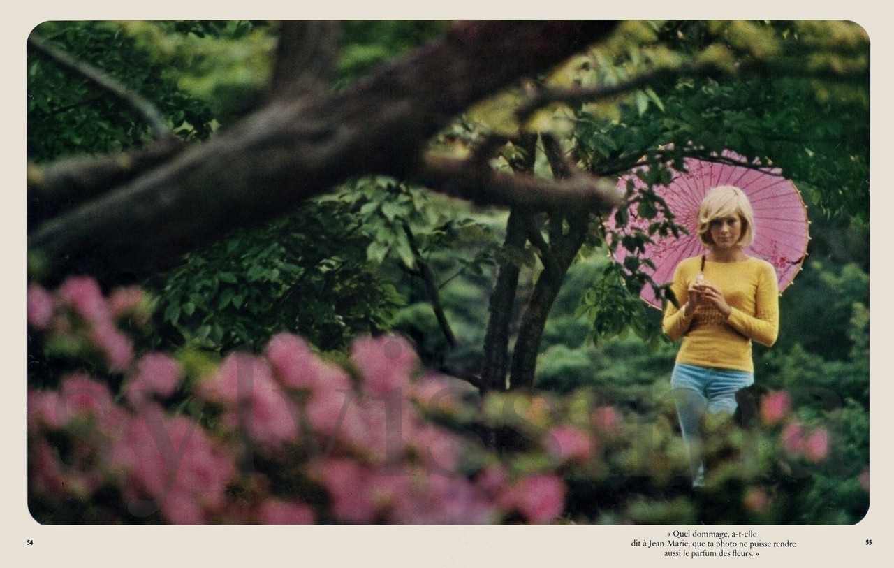 Sylvie Vartan Japon 1965 reportage "Salut les copains" photo Jean-Marie Périer Dans les jardins de Kyoto