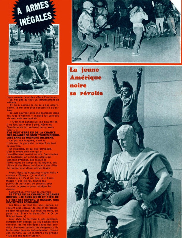 Sylvie Vartan article "Mes quatre vérités sur l'Amérique" magazine "Super Hebdo' du 21 mai 1970 suite