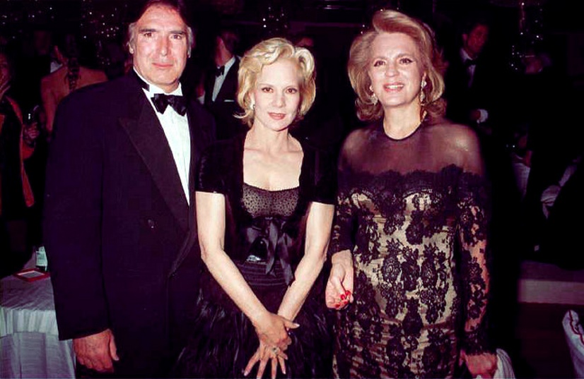 Tony Scotti, Sylvie Vartan et Ira de Furstenberg à Cannes en 1997
