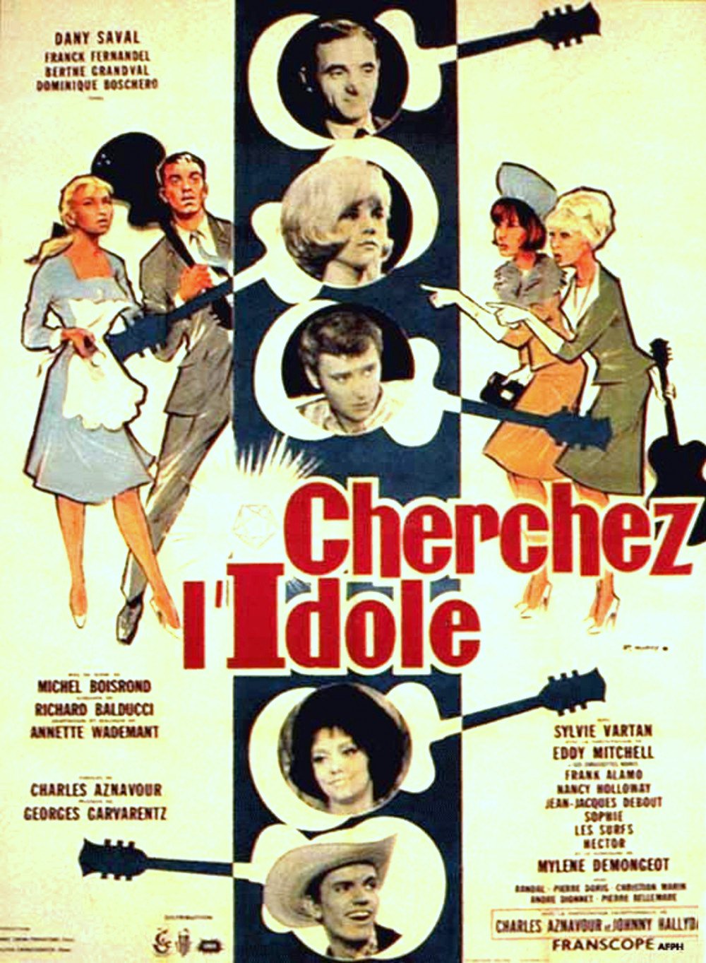 Affiche France de "Cherchez l'idole" 1964