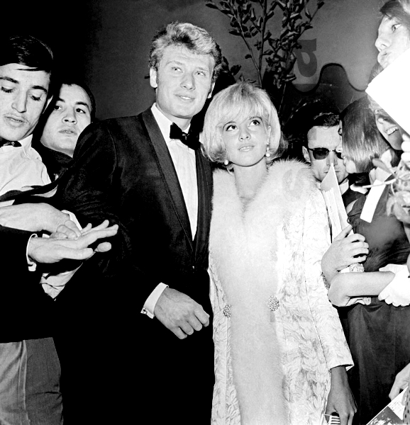Sylvie Vartan en Real avec Johnny Hallyday soirée "D'où viens-tu Johnny" 1963