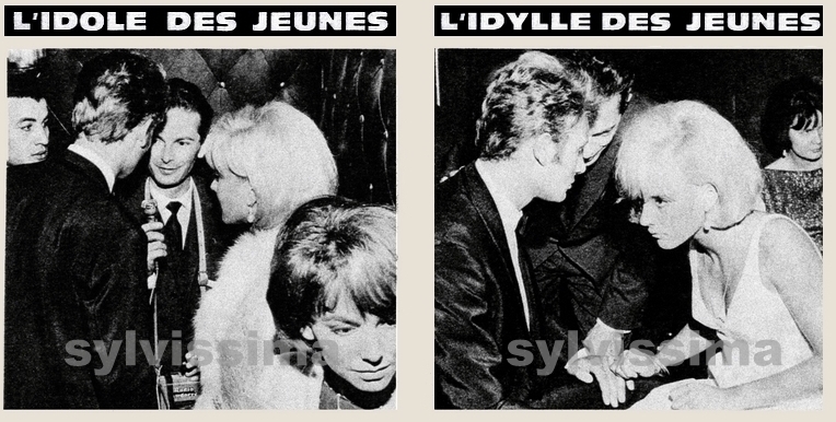 Article "L'idole des jeunes l'idylle des jeunes", Johnny Hallyday et Sylvie Vartan au soir de la première de "D'où viens-tu Johnny"