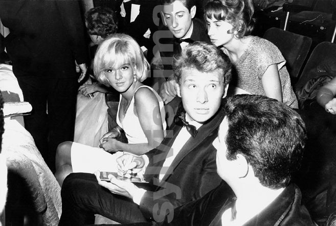 Sylvie Vartan et Johnny Hallyday lors de la présentation de "D'où viens-tu Johnny"