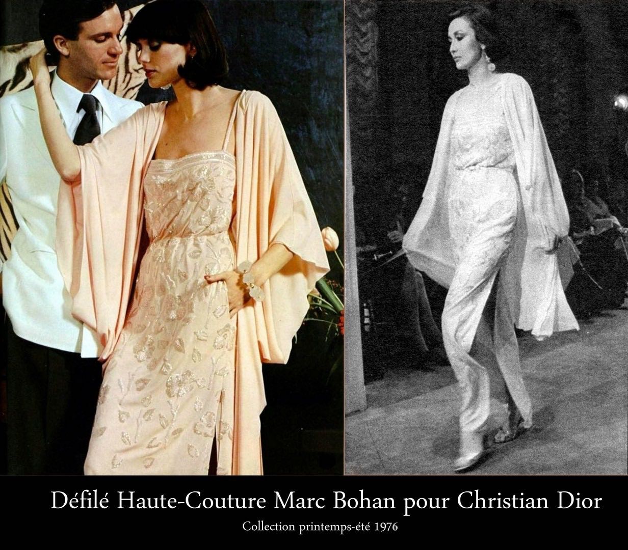 Défilé Haute couture Marc Bohan pour Christian Dior Collection printemps-été 1976