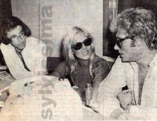 Sylvie Vartan et Johnny Hallyday Interview radio  CJMS Montréal 1975