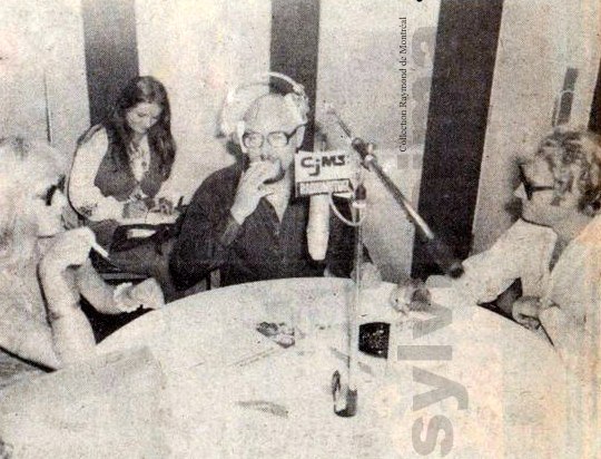 Sylvie Vartan et Johnny Hallyday Interview radio  CFGL-FM Montréal 1975