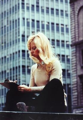 Sylvie Vartan à New-York en 1970 photographiée par Jean-Pierre Laffont