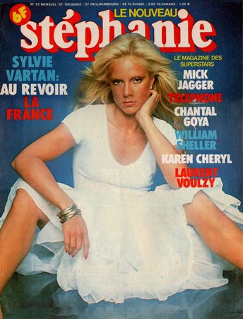 Sylvie Vartan en couverture du magazine "Le nouveau Stéphanie" , 3 août 1979