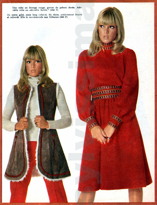 Revue Bonne Soirée septembre 1968 "Sylvie Vartan présente sa collection" "Article "A la mode de Sylvie" page 2
