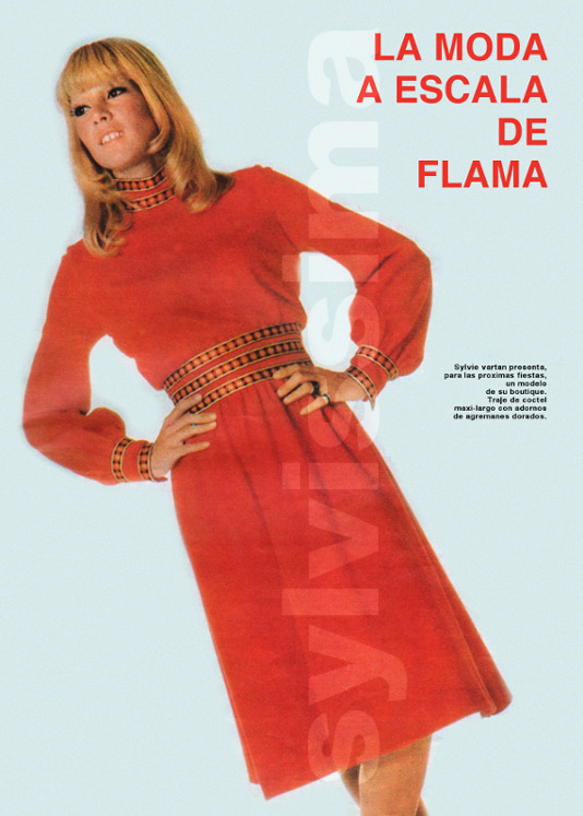 Revue Ama 1969 Sylvie Vartan "La moda a escala de flama"