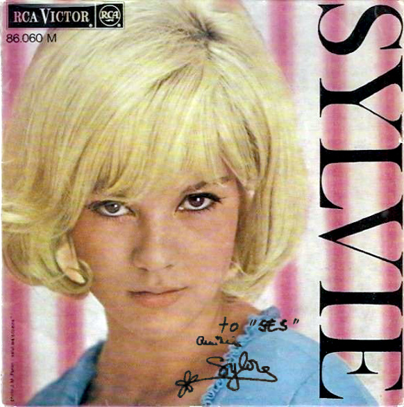 Sylvie Vartan Turquie 1965 dédicace à l'intention du reporter du magazine SES