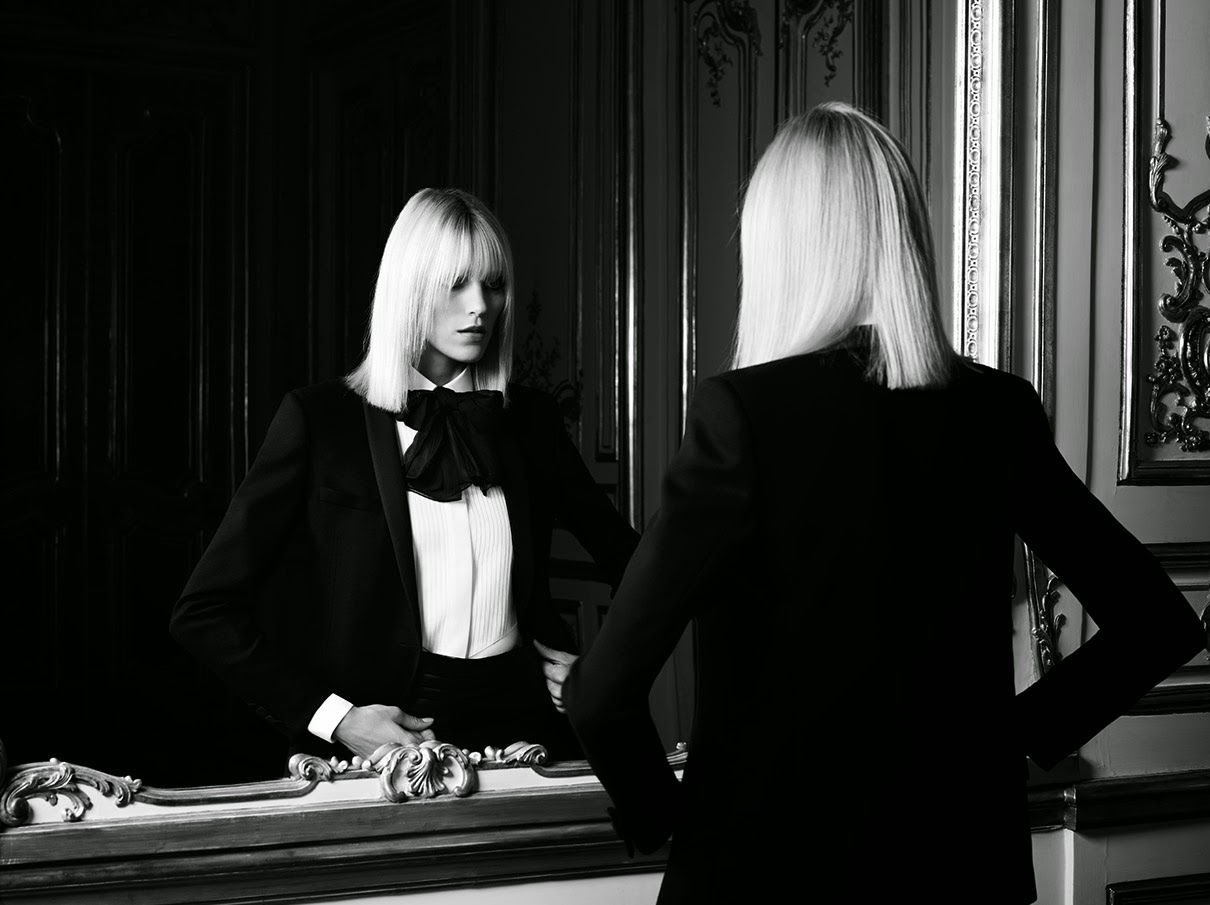 Anja Ribik top model Yves Saint Laurent Campagne 2012