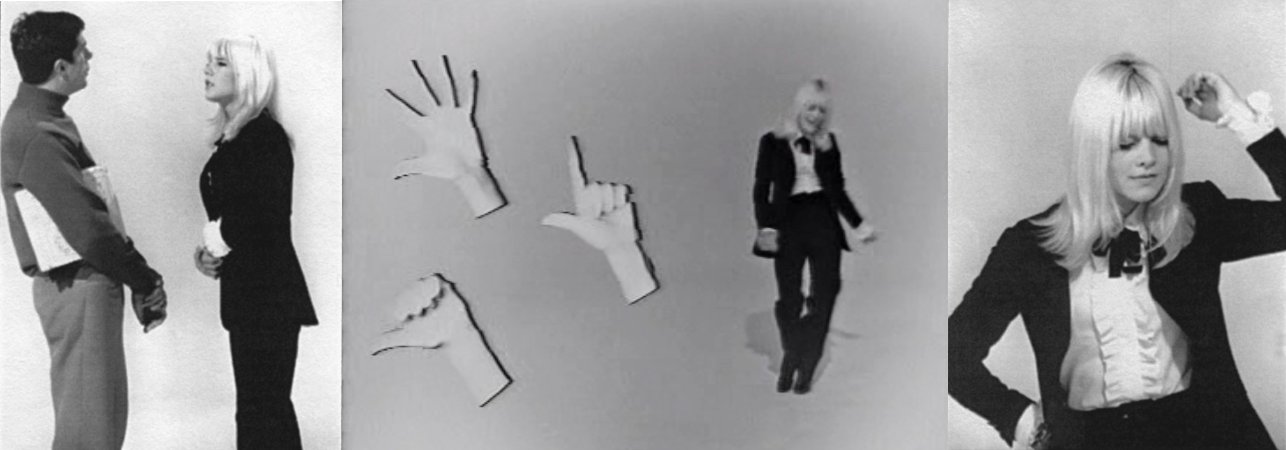 Sylvie Vartan chante "L'air qui balance" dans l'émission "Au risque de vous plaire", 1966