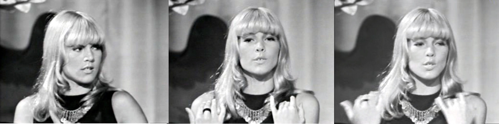Sylvie Vartan dans l'émission "Sacha Show" du 9 octobre 1968