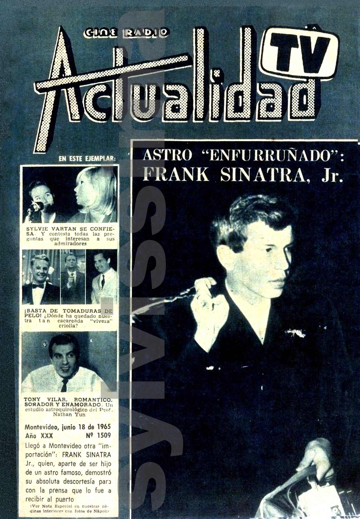 "Actualidad"  Uruguay 1965 article "Sylvie Vartan se confie" Cover