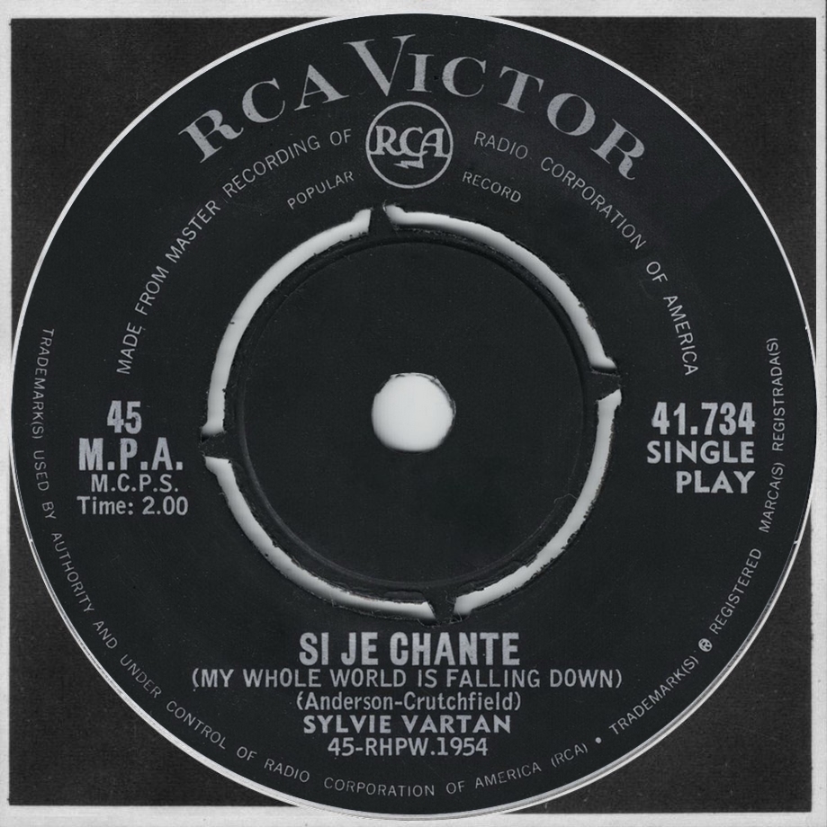 Sylvie Vartan SP Afrique du Sud "Si je chante"  41734  Ⓟ 1963