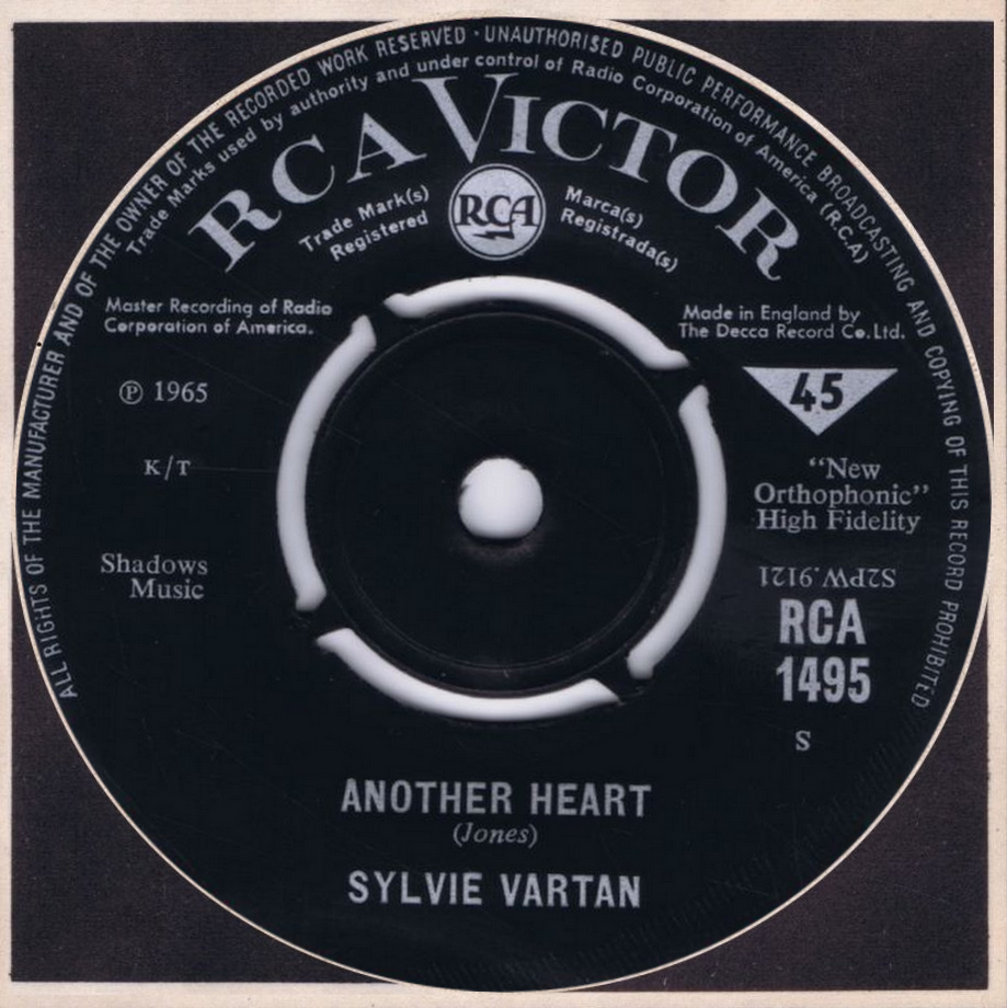 Sylvie Vartan SP Angleterre  "Another heart"   1490 Ⓟ 1965