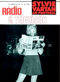 Sylvie Vartan en couverture de "Radio e televisao" , Portugal, 1967