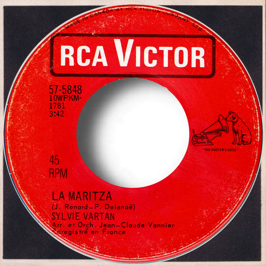 Sylvie Vartan SP Canada "La Maritza"   RCA  57 5848 Ⓟ 1968