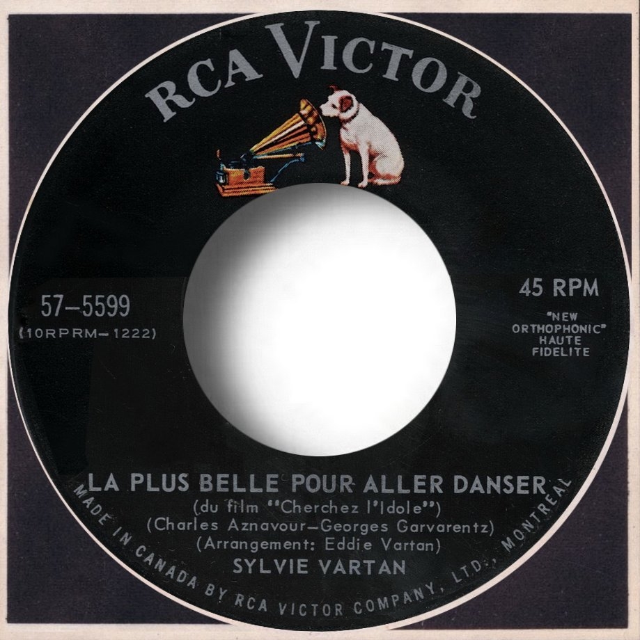 Sylvie Vartan SP Canada "La plus belle pour aller  danser" RCA 57 5599 Ⓟ 1964