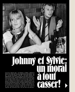 Sylvie Vartan et Johnny Hallyday dans la revue belge "Noir et blanc" (1969)