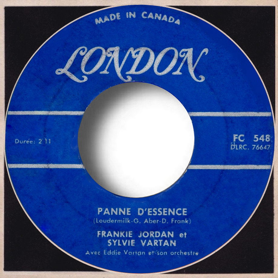 Sylvie Vartan SP Canada "Panne d'essence"  Decca FC 548 Ⓟ 1961