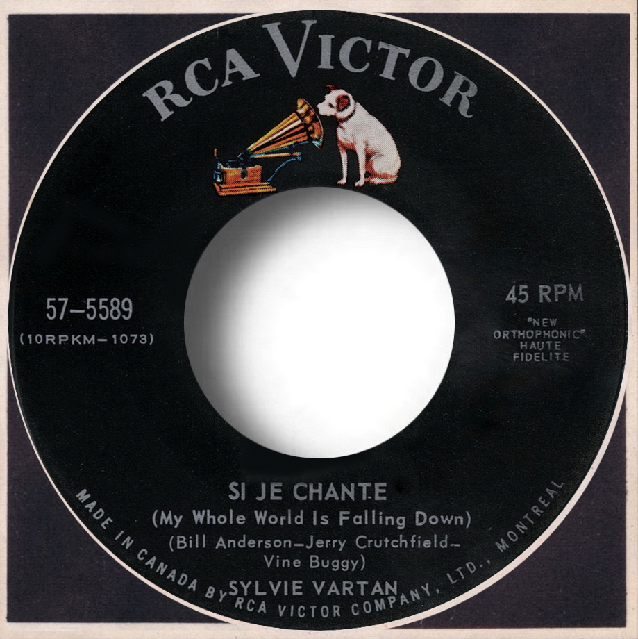 Sylvie Vartan SP Canada  "Si je chante"  RCA  57 5589 Ⓟ 1963