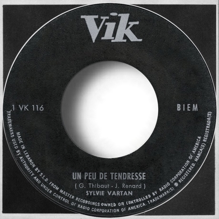 Sylvie Vartan EP Liban "Un peu de tendresse"  VIK 116  Ⓟ 1967